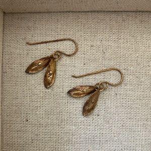 Catherine Zoraida gold leaf earrings